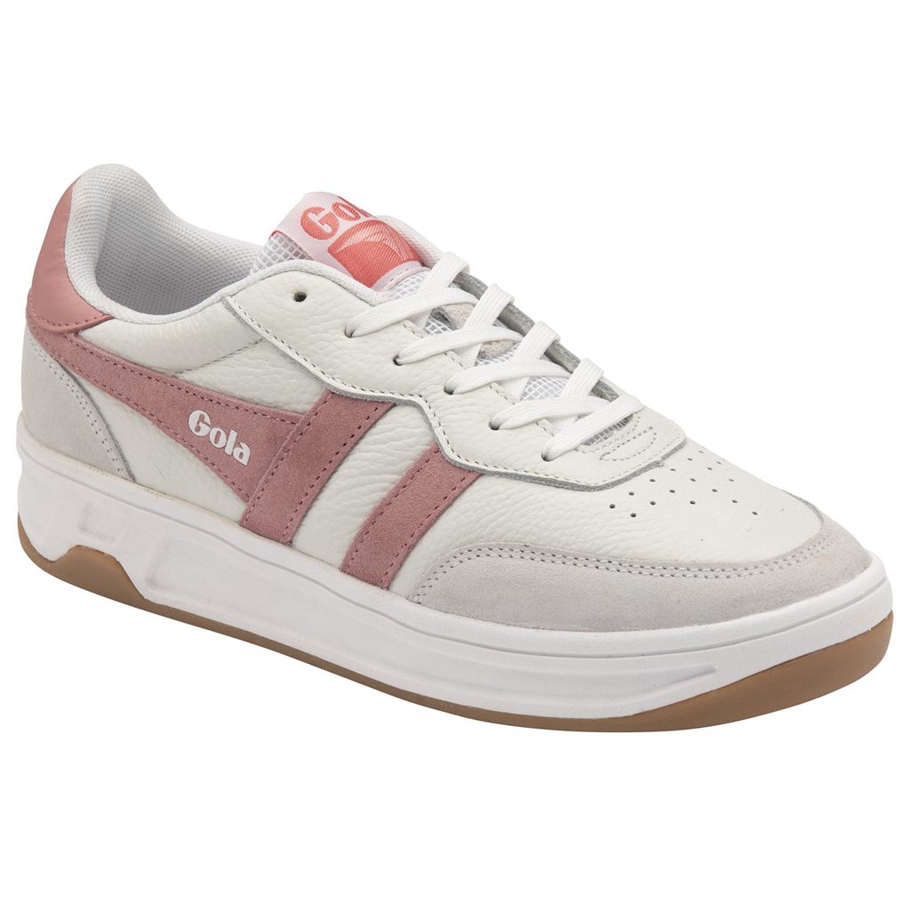 Gola Classics Topspin Sneakers Wit Roze Koraal Roze Nederland | 156-HPJASX