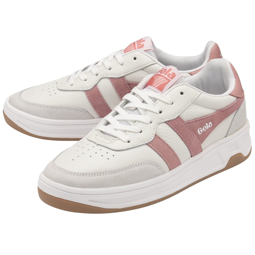 Gola Classics Topspin Sneakers Wit Roze Koraal Roze Nederland | 156-HPJASX