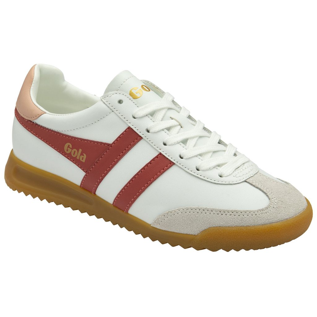 Gola Classics Torpedo Leather Sneakers Wit Roze Nederland | 684-SELVIF