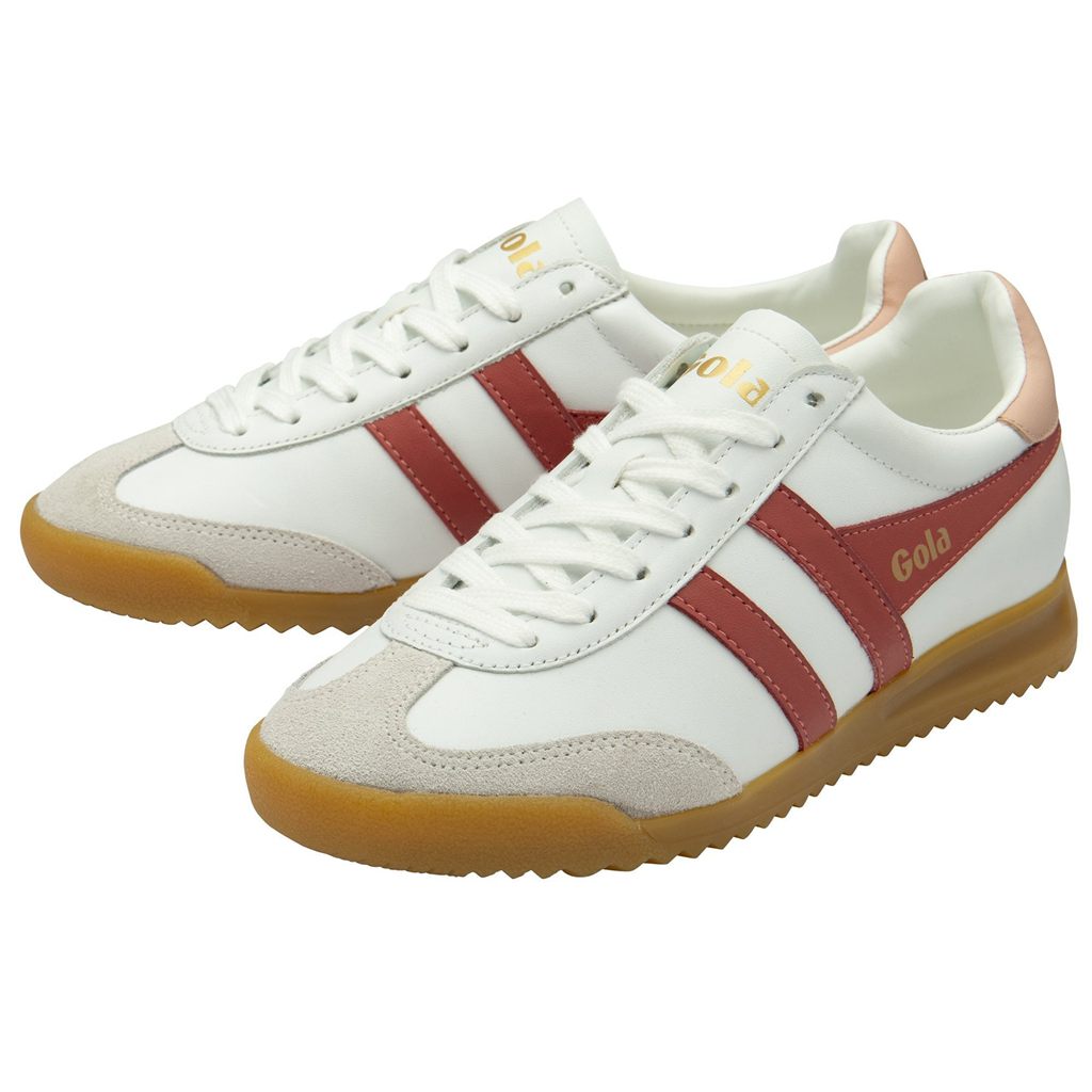 Gola Classics Torpedo Leather Sneakers Wit Roze Nederland | 684-SELVIF