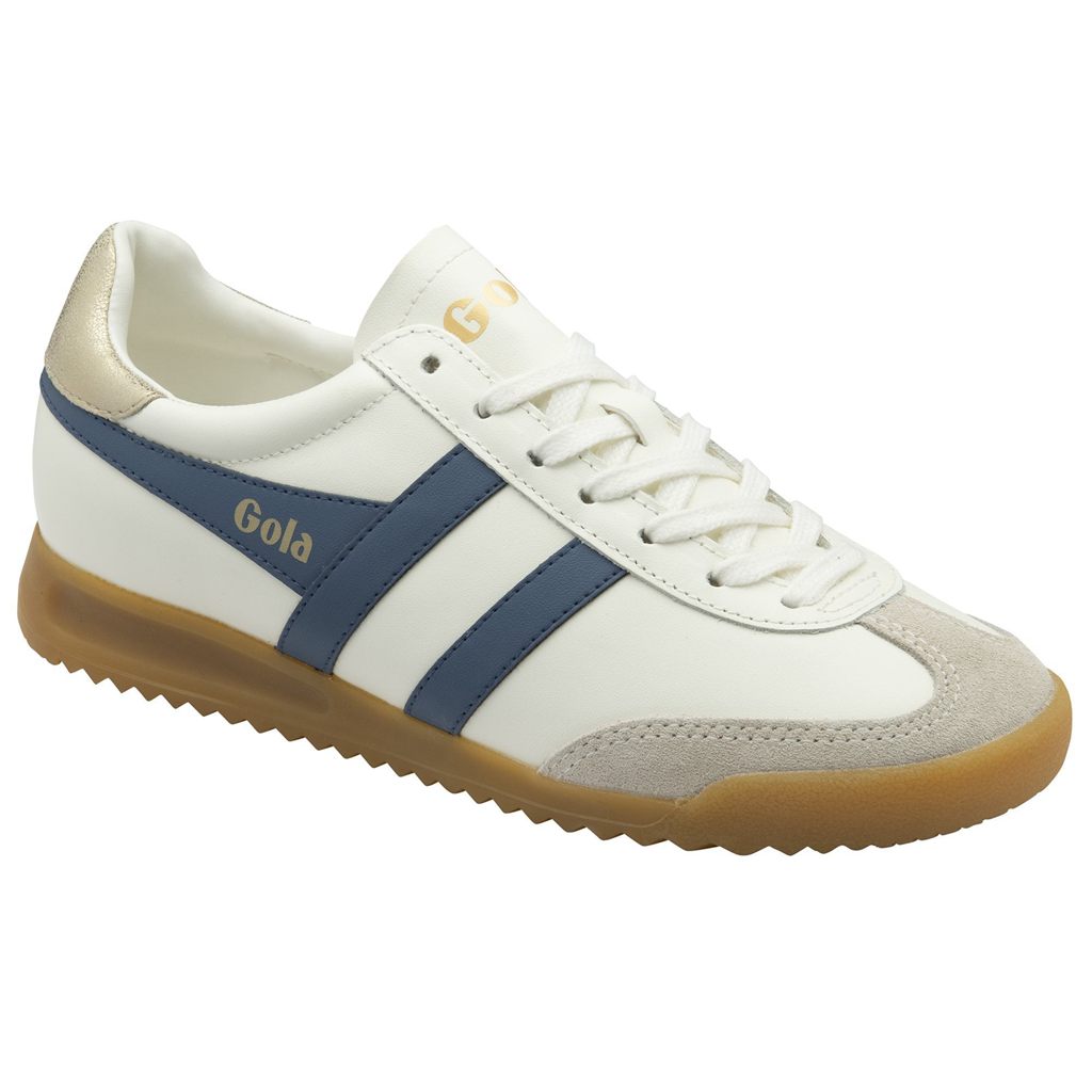 Gola Classics Torpedo Leather Sneakers Wit Goud Nederland | 794-HYZWFL