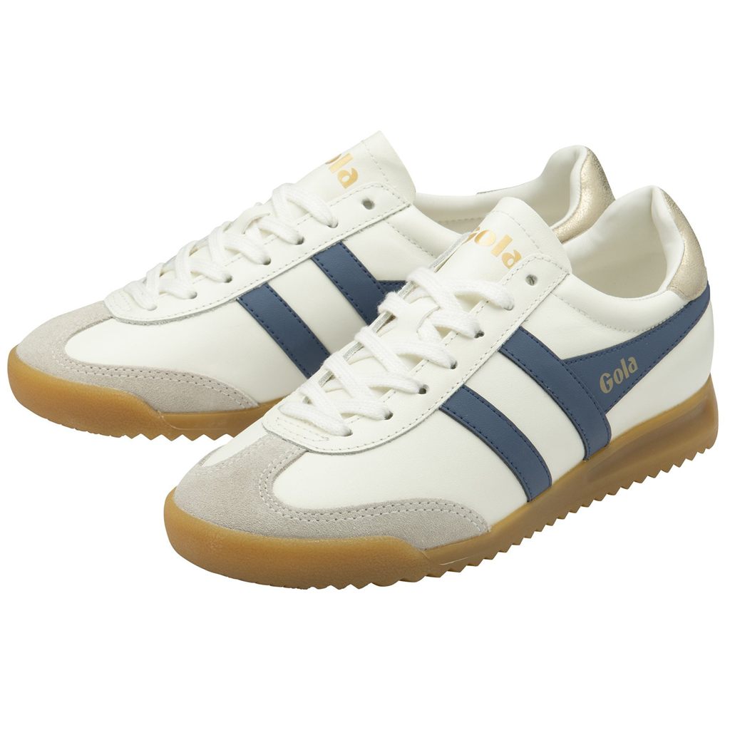 Gola Classics Torpedo Leather Sneakers Wit Goud Nederland | 794-HYZWFL