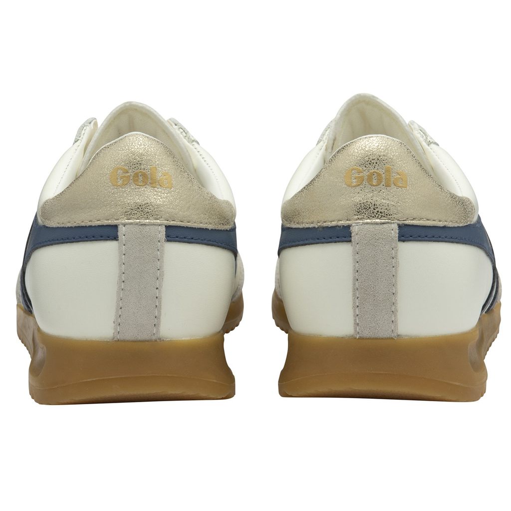 Gola Classics Torpedo Leather Sneakers Wit Goud Nederland | 794-HYZWFL