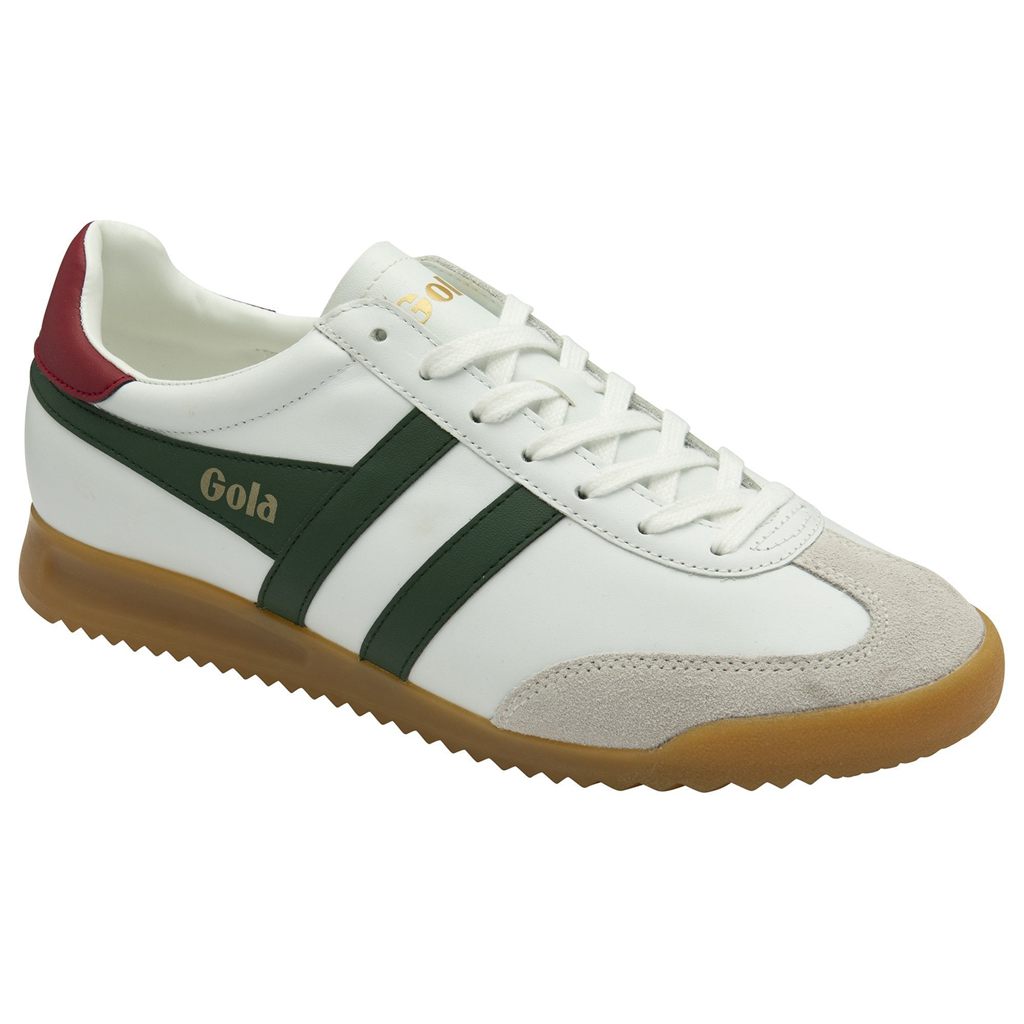 Gola Classics Torpedo Leather Sneakers Wit Dieprood Nederland | 940-AGZCQF