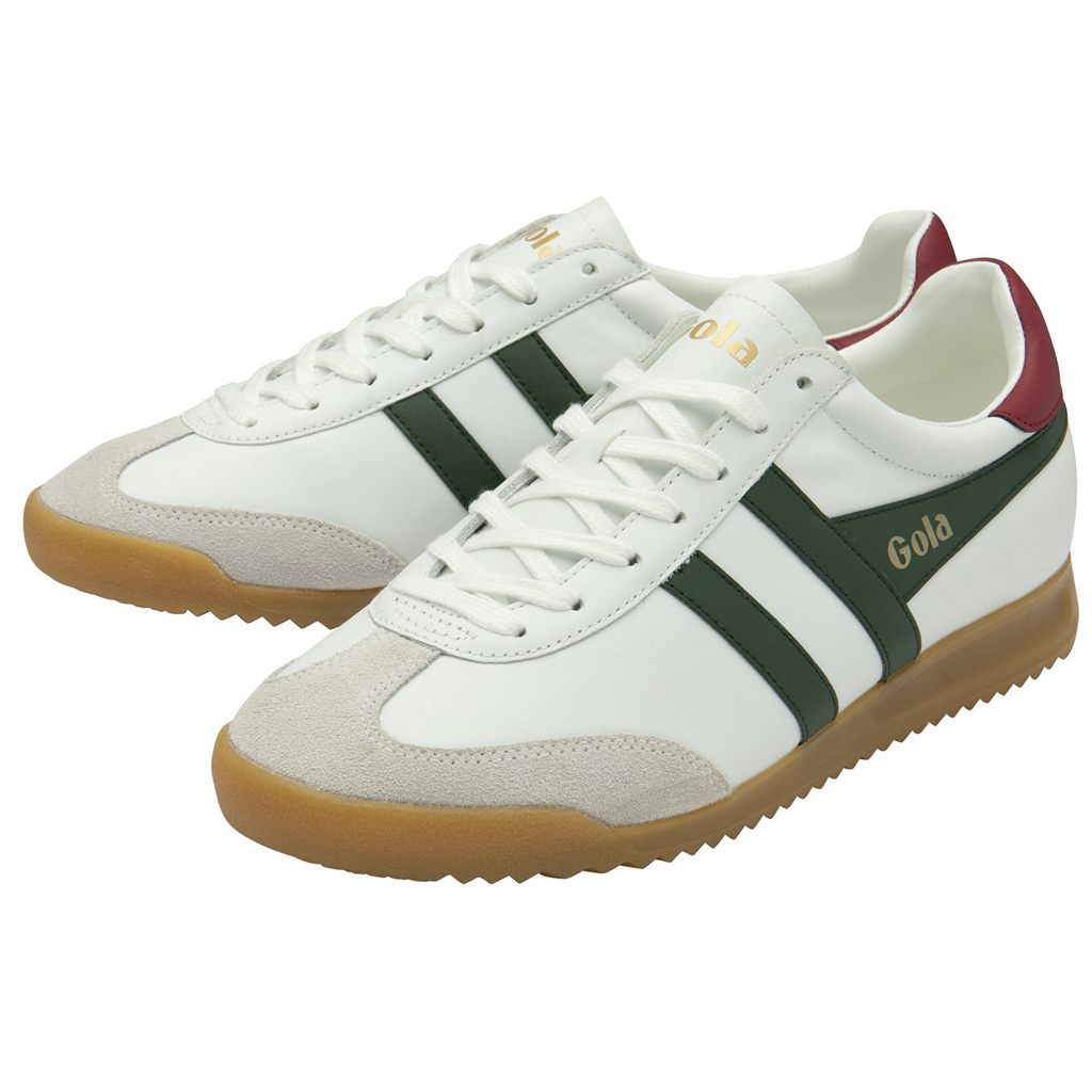 Gola Classics Torpedo Leather Sneakers Wit Dieprood Nederland | 940-AGZCQF