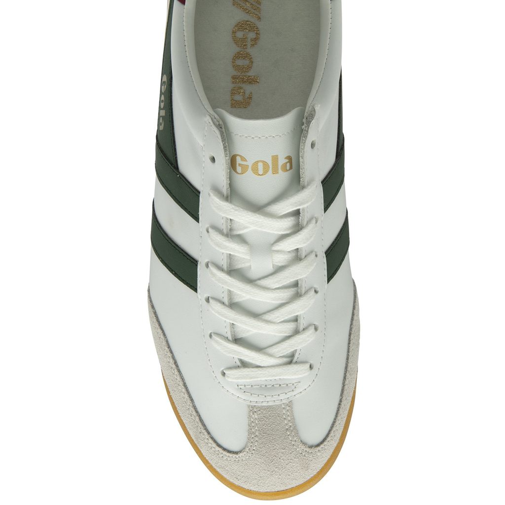 Gola Classics Torpedo Leather Sneakers Wit Dieprood Nederland | 940-AGZCQF
