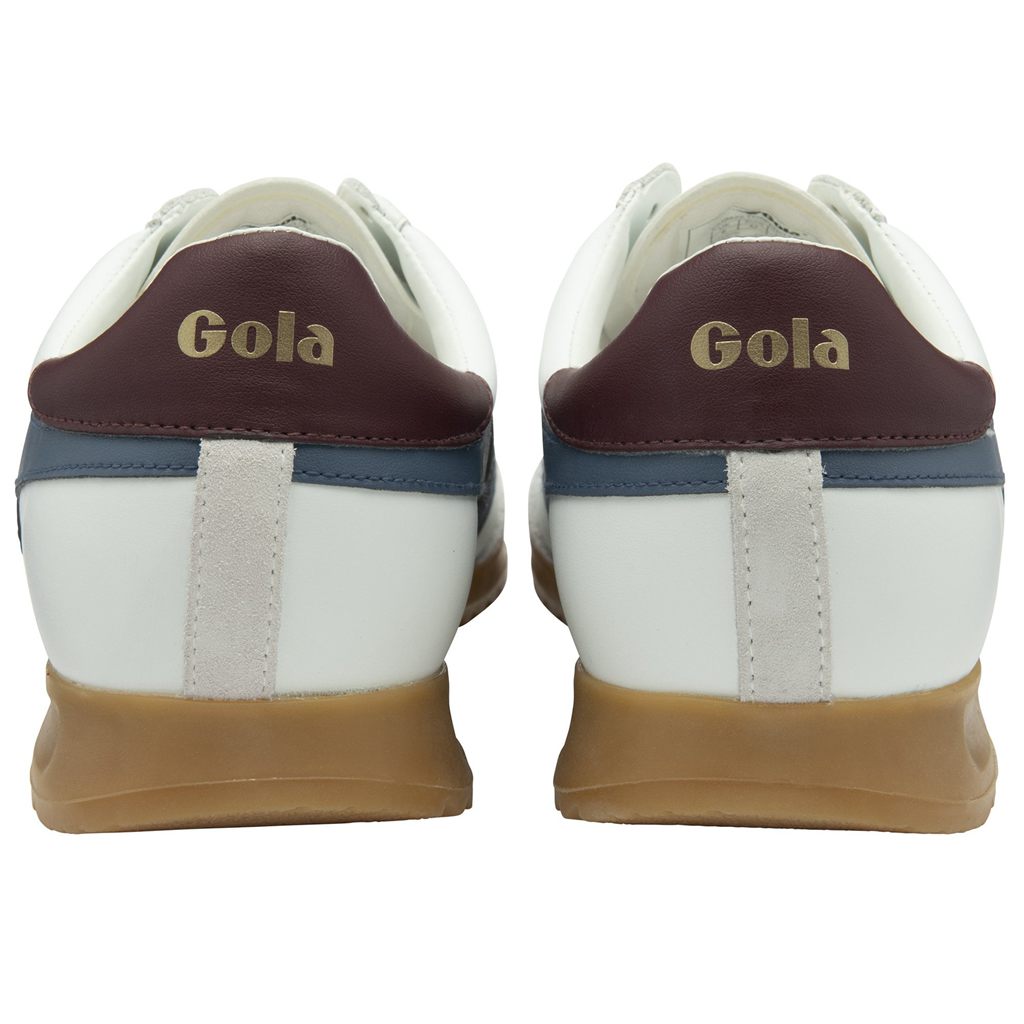 Gola Classics Torpedo Leather Sneakers Wit Bordeaux Nederland | 280-RUVHJX