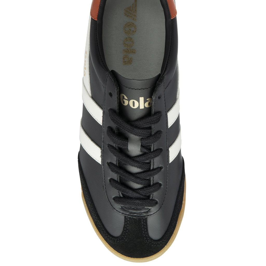 Gola Classics Torpedo Leather Sneakers Zwart Wit Oranje Nederland | 495-QBFHNL