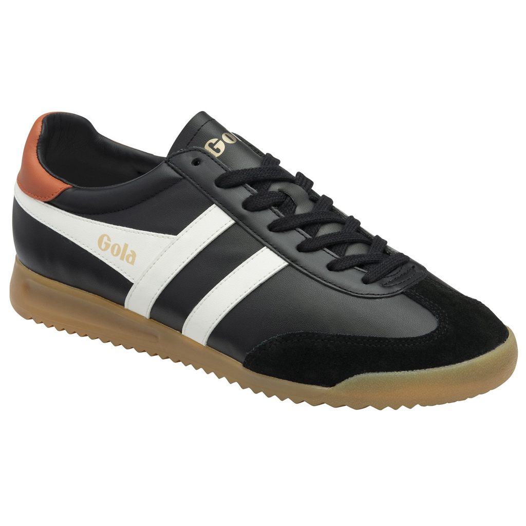 Gola Classics Torpedo Leather Sneakers Zwart Wit Oranje Nederland | 927-FVJRYK