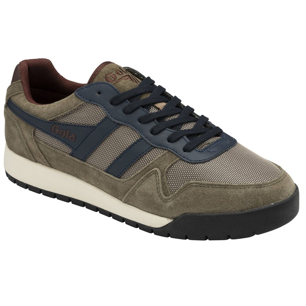 Gola Classics Trek Low Sneakers Khaki Donkerblauw Bordeaux Nederland | 297-DNETJO