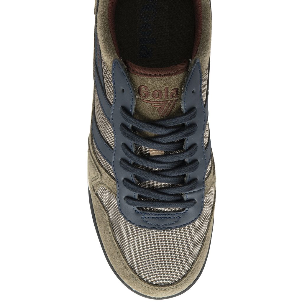 Gola Classics Trek Low Sneakers Khaki Donkerblauw Bordeaux Nederland | 297-DNETJO