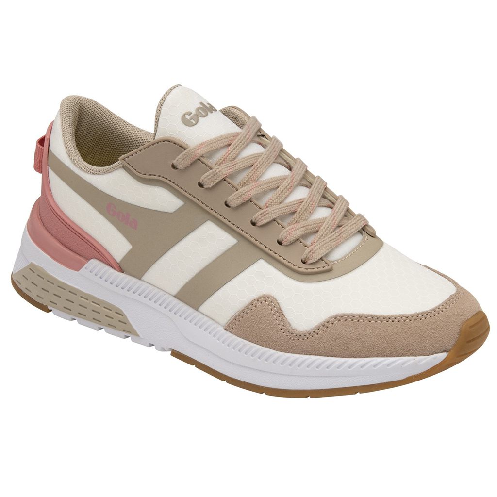 Gola Performance Atomics Sneakers Wit Grijs Roze Nederland | 840-DZFVPG