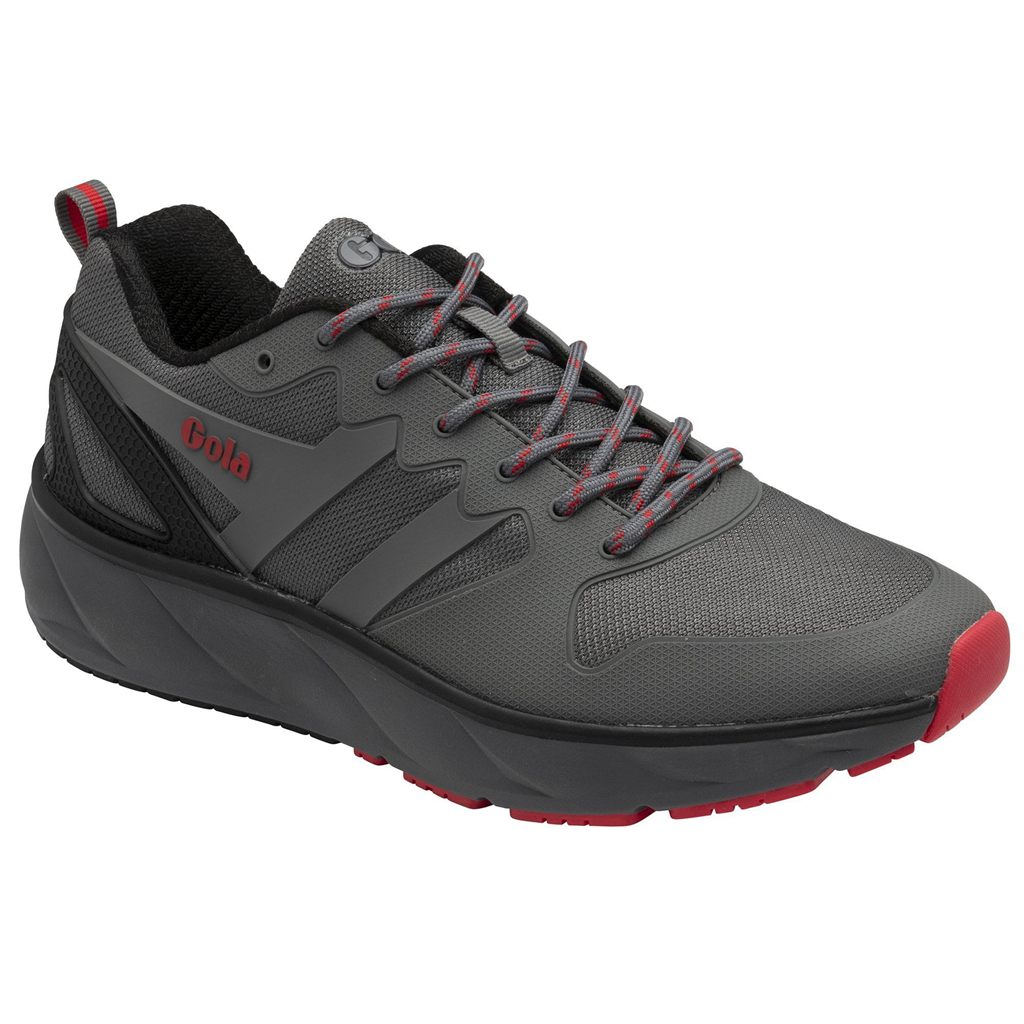 Gola Performance Thunder Sneakers Zwart Dieprood Nederland | 612-ELIKQB