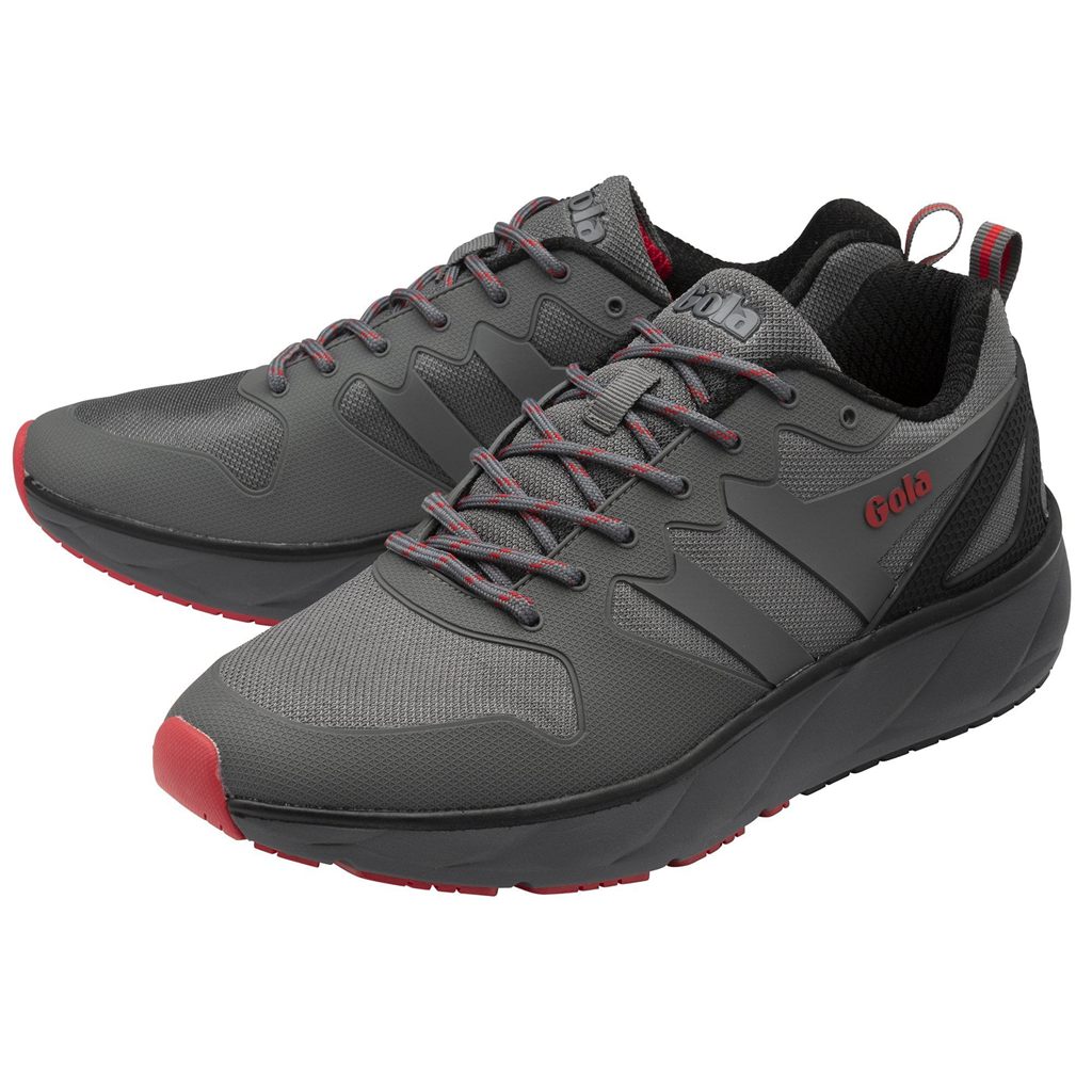 Gola Performance Thunder Sneakers Zwart Dieprood Nederland | 612-ELIKQB