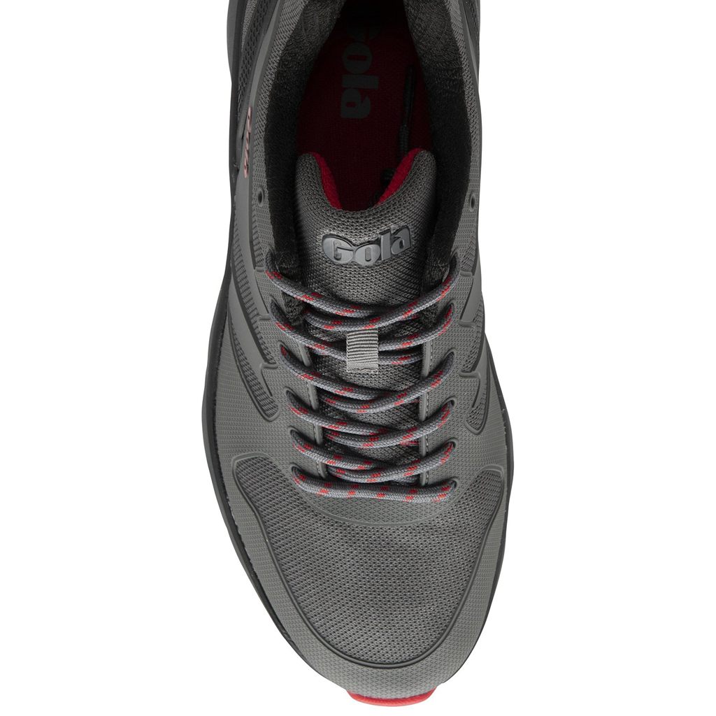 Gola Performance Thunder Sneakers Zwart Dieprood Nederland | 612-ELIKQB