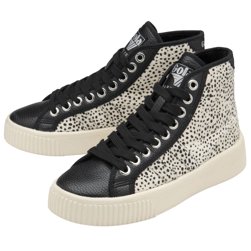 Gola Vegan Classics Baseline High Safari Pure Shoes Zwart Nederland | 057-GTPIRC