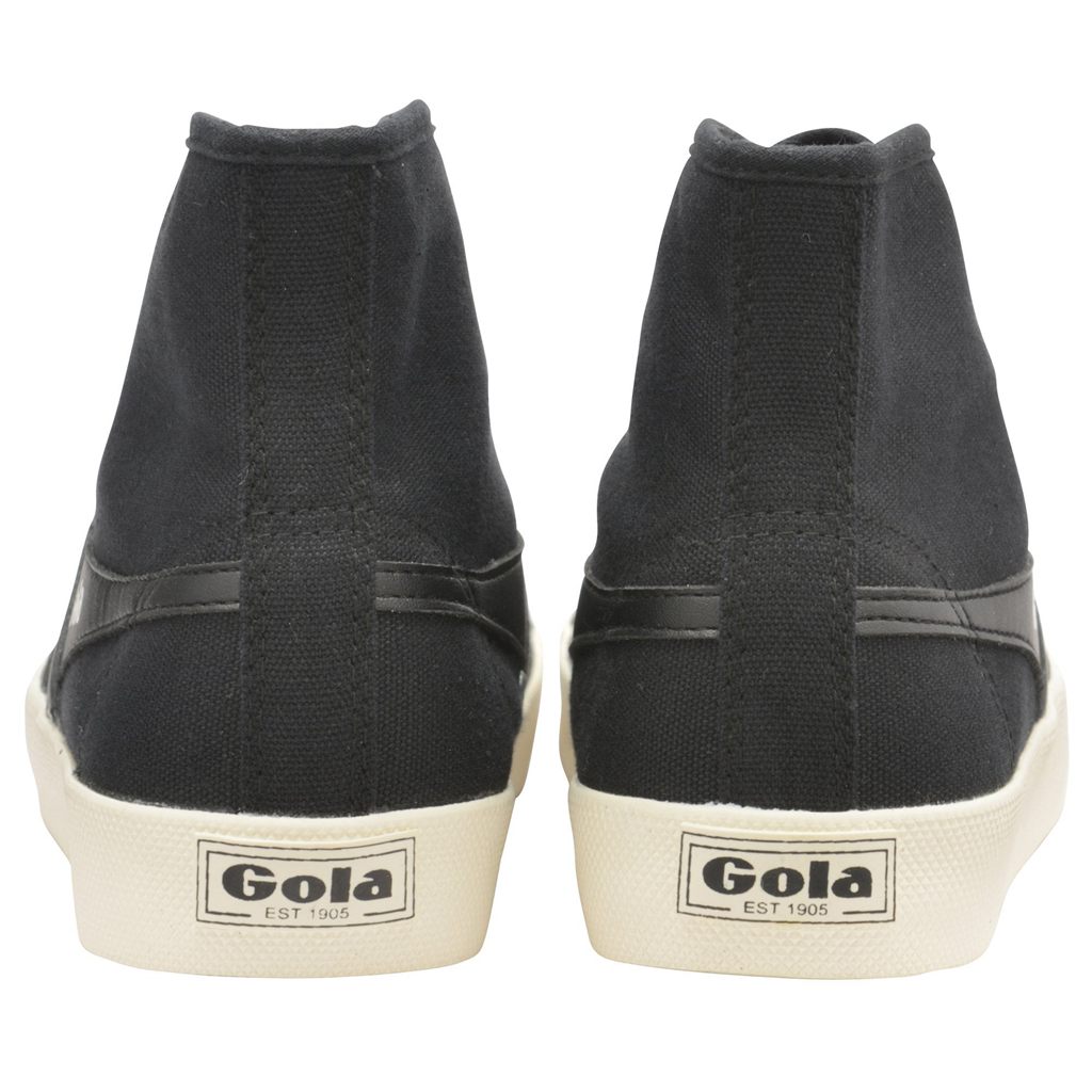 Gola Vegan Classics Coaster High Sneakers Zwart Wit Nederland | 395-KTOVQR
