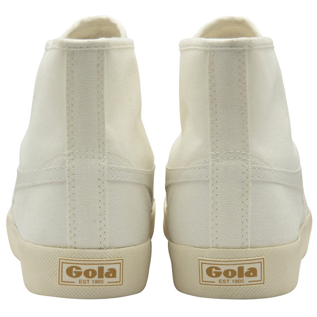 Gola Vegan Classics Coaster High Sneakers Wit Goud Nederland | 540-MHPWAB