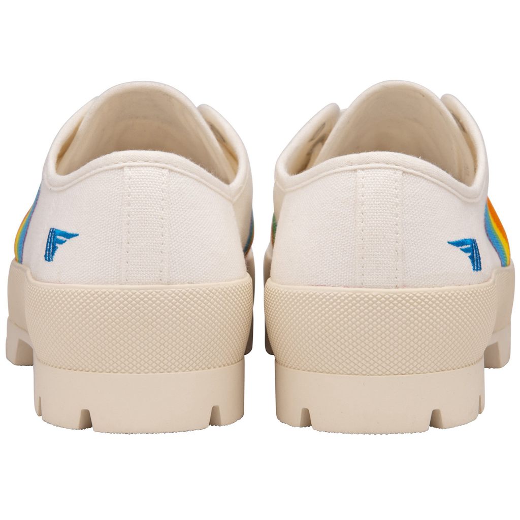 Gola Vegan Classics Coaster Peak Rainbow Shoes Wit Nederland | 268-MTADFC
