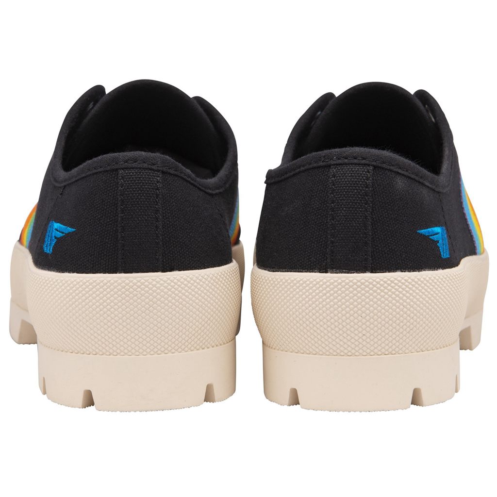 Gola Vegan Classics Coaster Peak Rainbow Shoes Zwart Nederland | 482-OJBCMQ