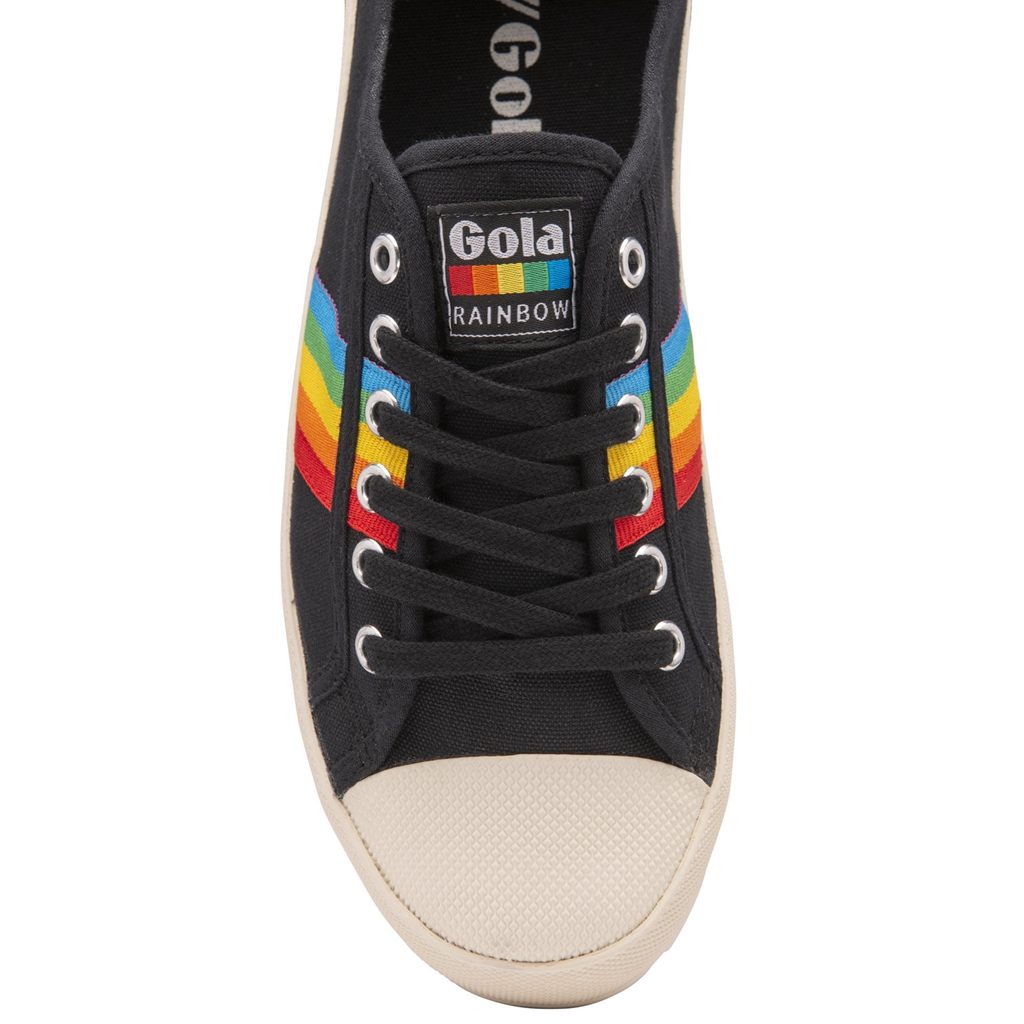 Gola Vegan Classics Coaster Peak Rainbow Shoes Zwart Nederland | 482-OJBCMQ
