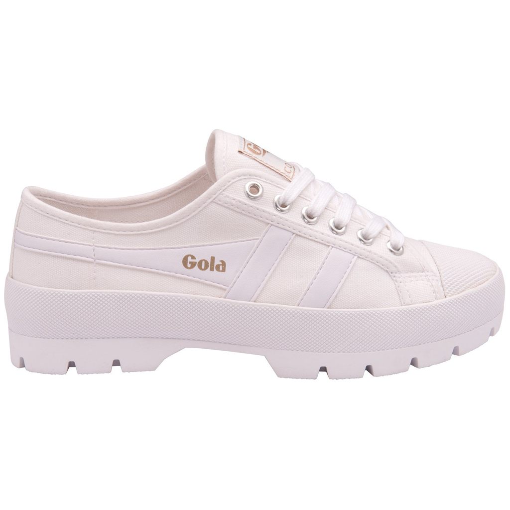 Gola Vegan Classics Coaster Peak Sneakers Wit Wit Nederland | 976-YDLUCH