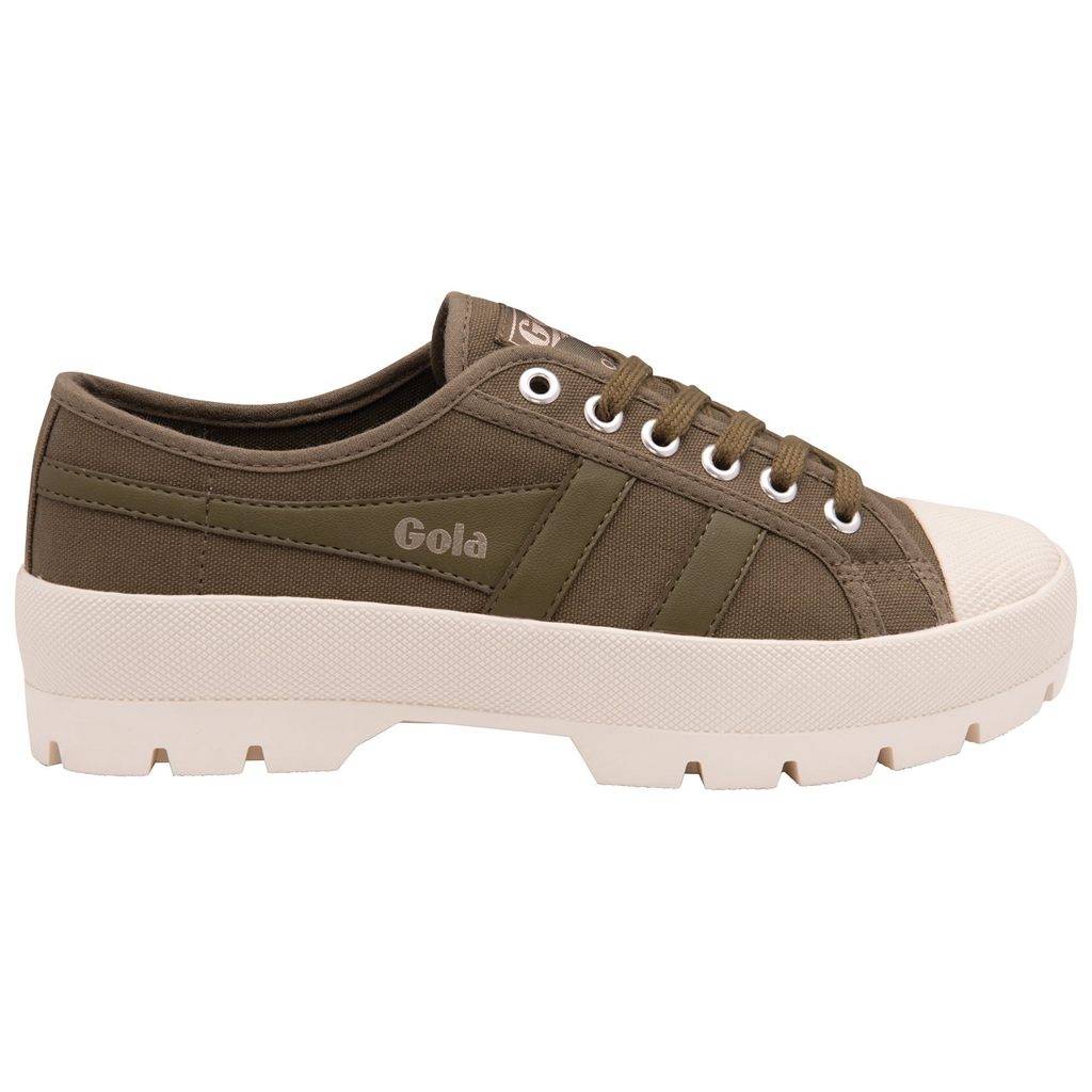 Gola Vegan Classics Coaster Peak Sneakers Khaki Khaki Wit Nederland | 137-DWKEFS