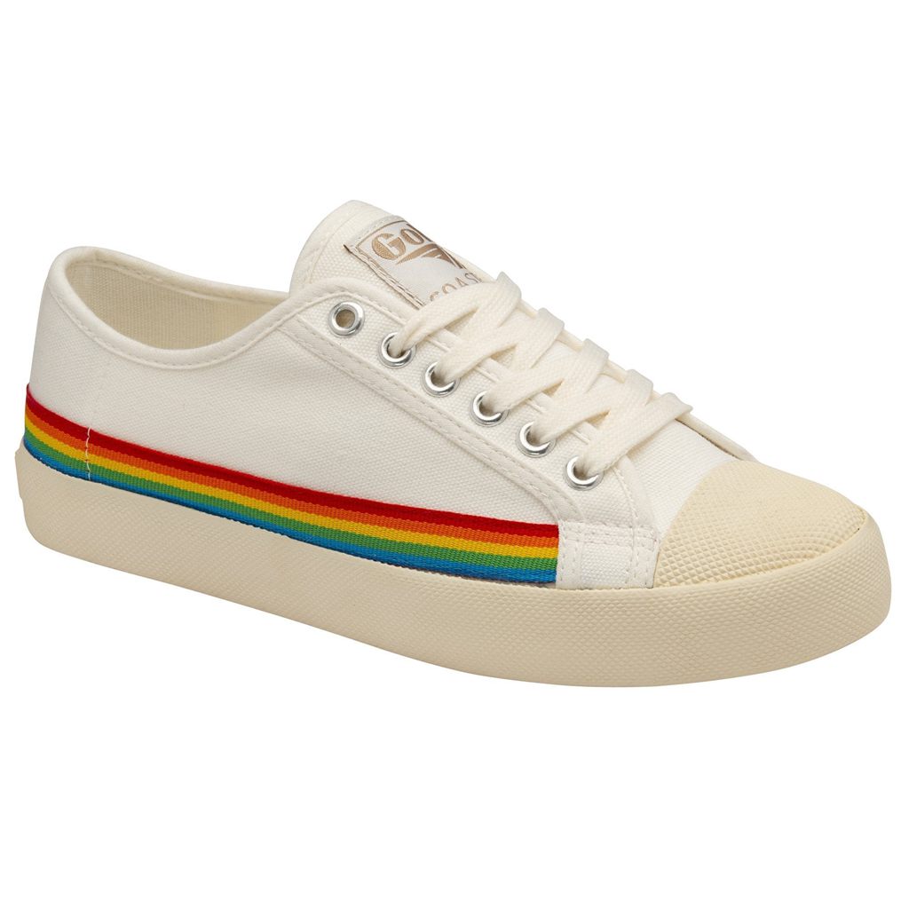 Gola Vegan Classics Coaster Rainbow Drop Shoes Wit Nederland | 964-ZSAFHY