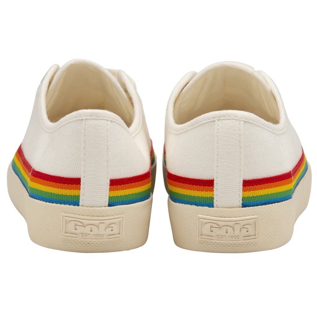 Gola Vegan Classics Coaster Rainbow Drop Shoes Wit Nederland | 964-ZSAFHY