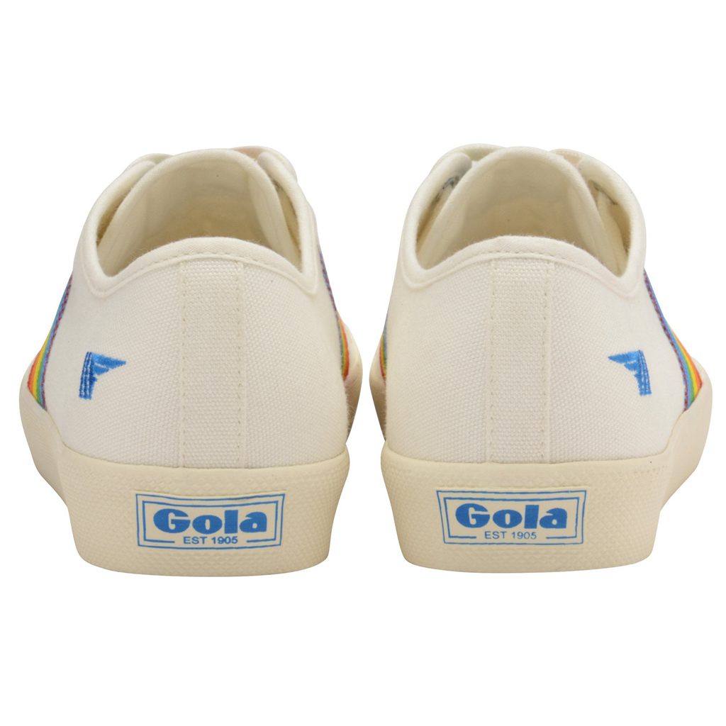 Gola Vegan Classics Coaster Rainbow Shoes Wit Nederland | 620-IYABOE