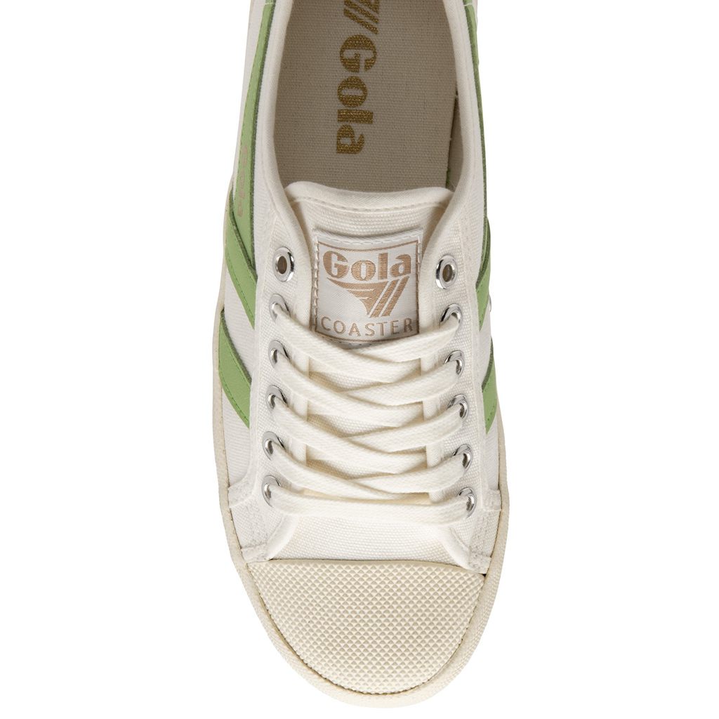 Gola Vegan Classics Coaster Shoes Wit Groen Nederland | 189-BCJESM