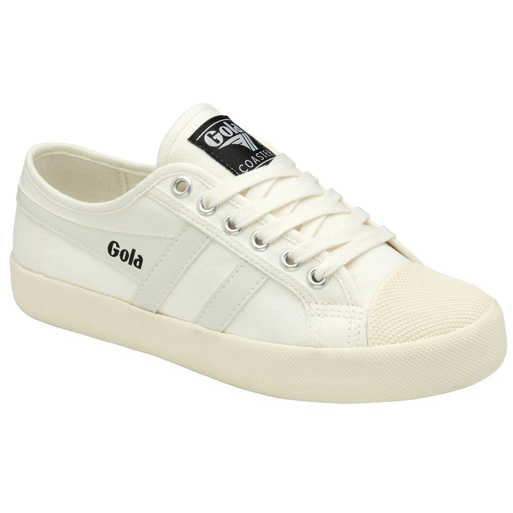 Gola Vegan Classics Coaster Shoes Wit Wit Nederland | 312-ZBETUL