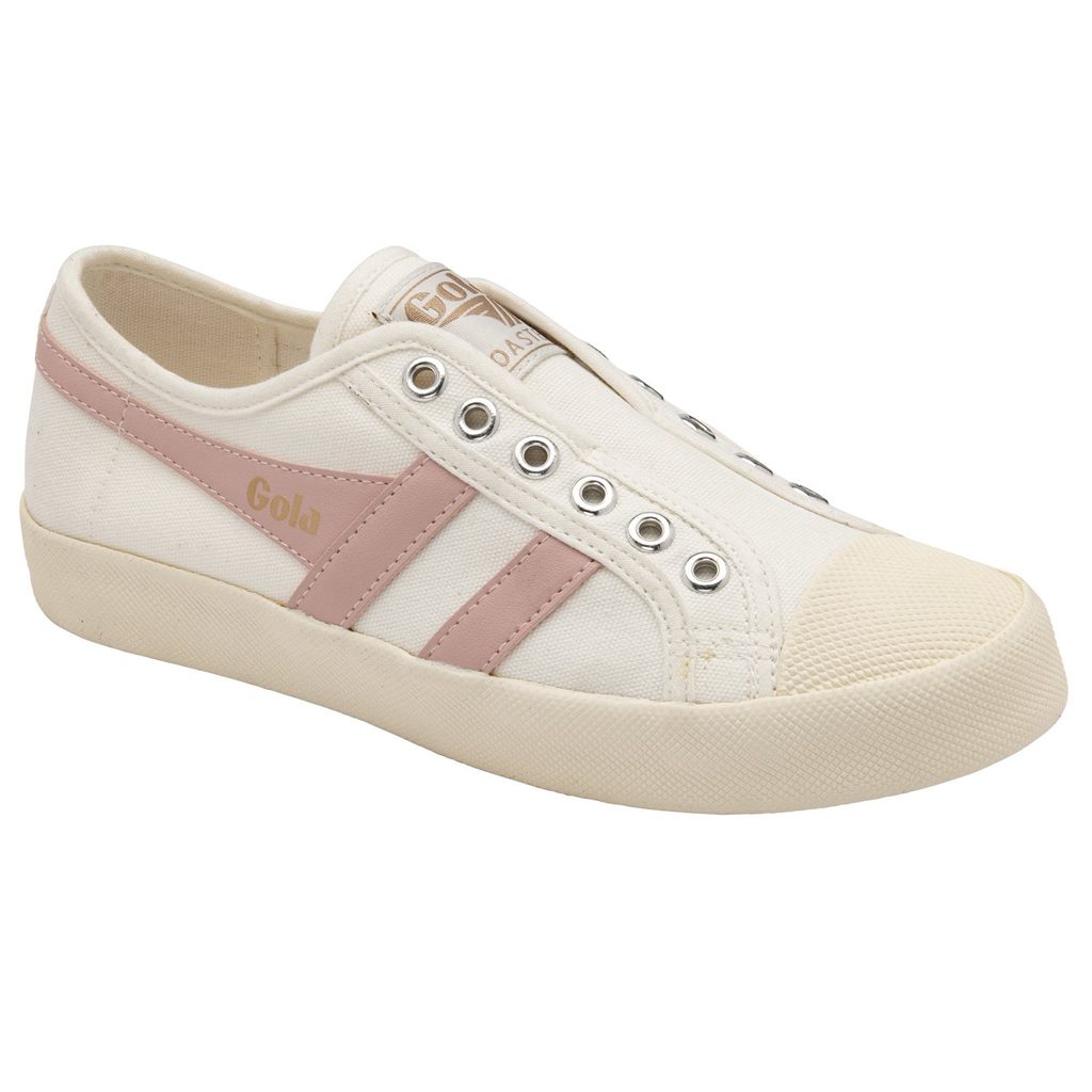 Gola Vegan Classics Coaster Slip Shoes Wit Roze Nederland | 086-QBTAMD