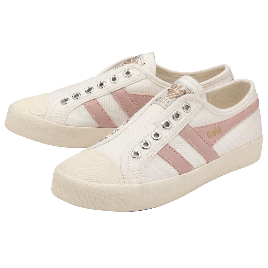 Gola Vegan Classics Coaster Slip Shoes Wit Roze Nederland | 086-QBTAMD