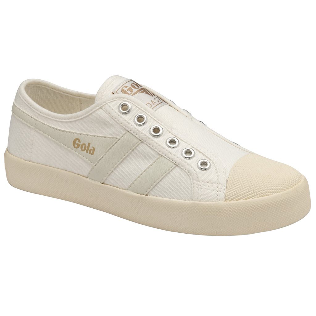 Gola Vegan Classics Coaster Slip Shoes Wit Wit Nederland | 713-STMJKI