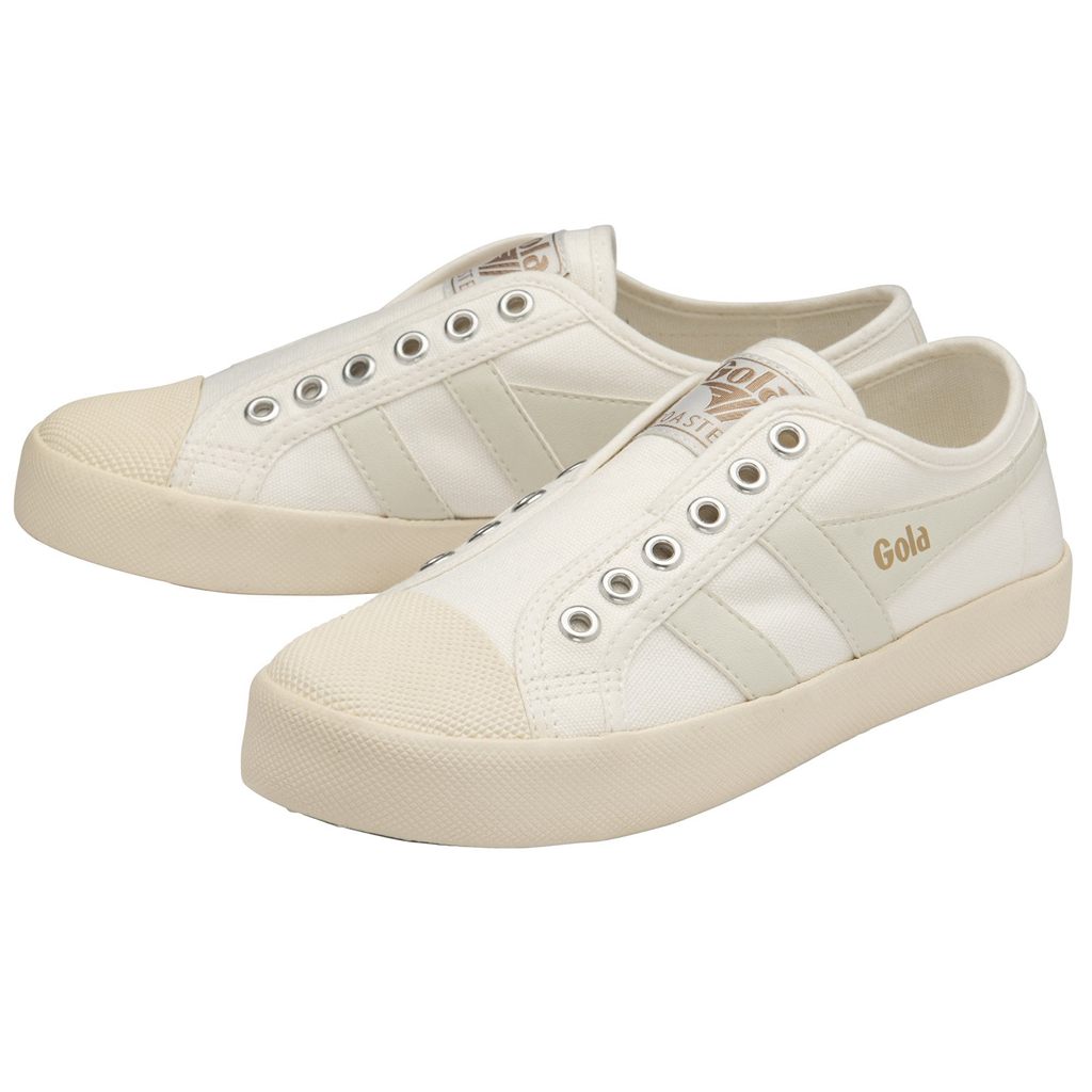 Gola Vegan Classics Coaster Slip Shoes Wit Wit Nederland | 713-STMJKI