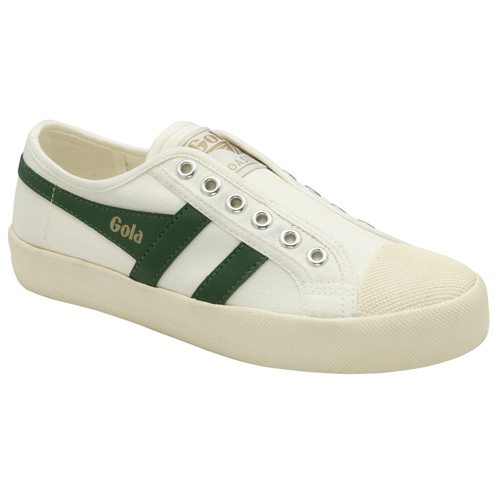 Gola Vegan Classics Coaster Slip Shoes Wit Groen Nederland | 489-PODGXT