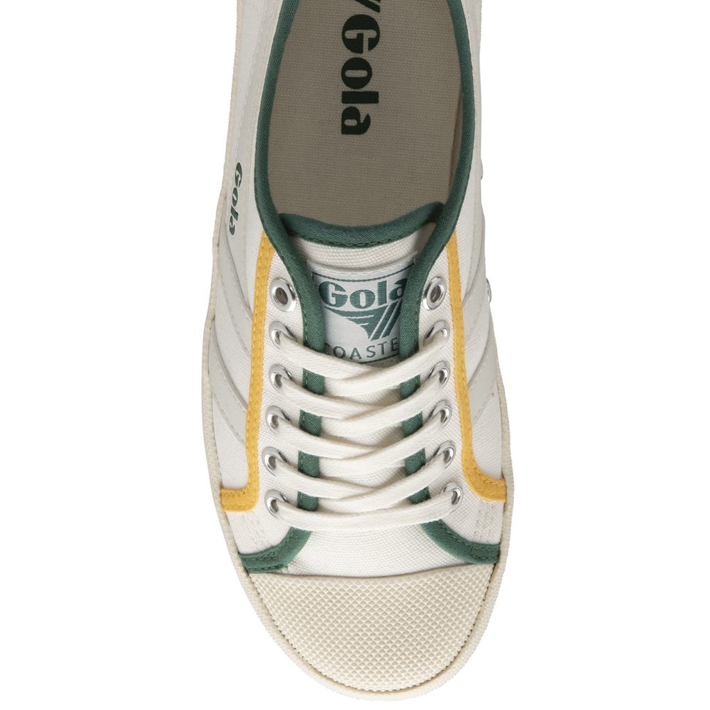 Gola Vegan Classics Coaster Smash Shoes Wit Donkergroen Nederland | 692-RBESJQ