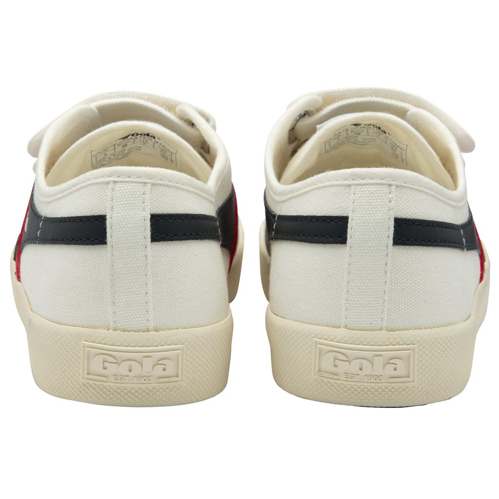 Gola Vegan Classics Coaster Strap Sneakers Wit Donkerblauw Rood Nederland | 102-ICVXLY