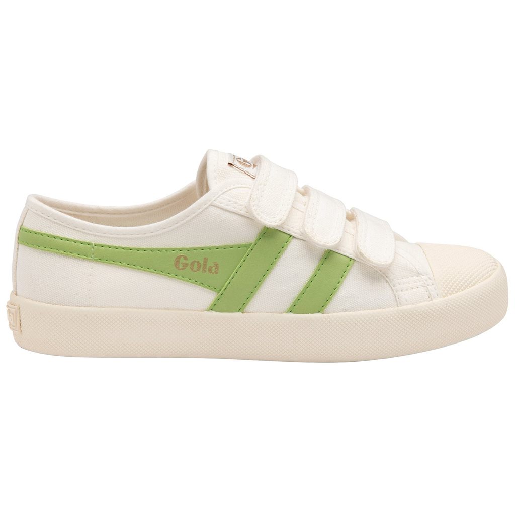 Gola Vegan Classics Coaster Strap Sneakers Wit Groen Nederland | 120-ELSCMU