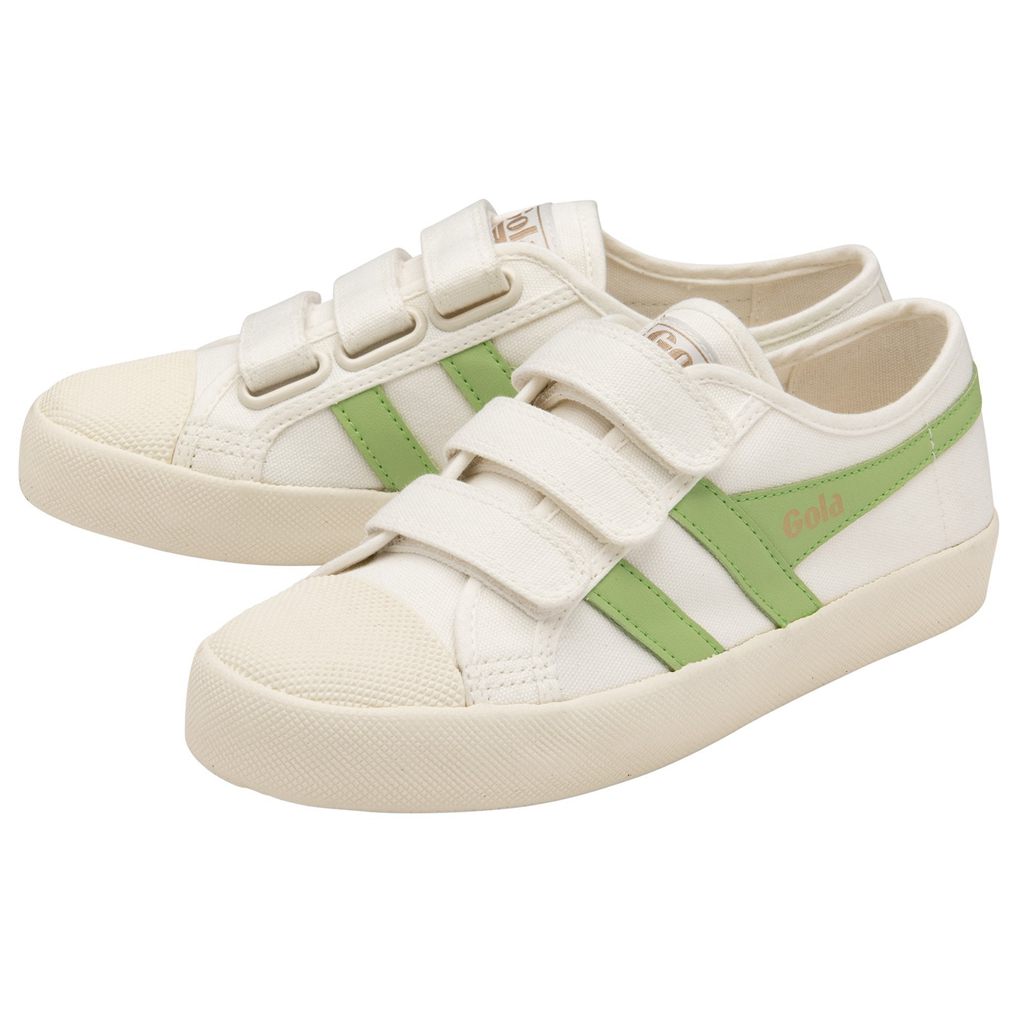 Gola Vegan Classics Coaster Strap Sneakers Wit Groen Nederland | 120-ELSCMU