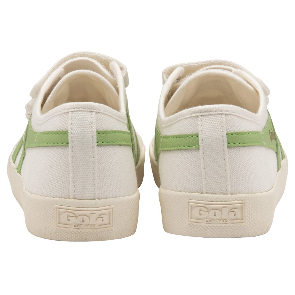 Gola Vegan Classics Coaster Strap Sneakers Wit Groen Nederland | 120-ELSCMU