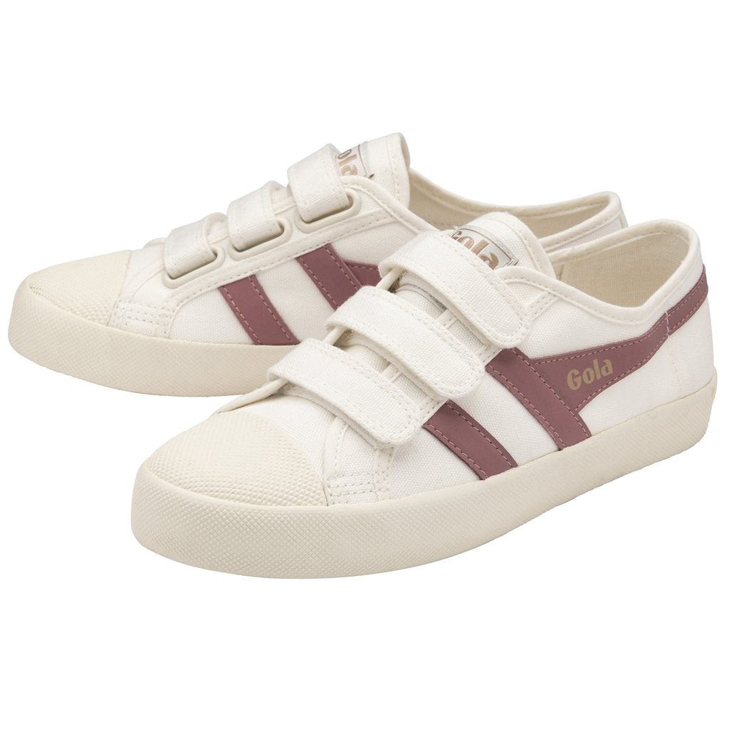 Gola Vegan Classics Coaster Strap Sneakers Wit Roze Nederland | 125-BFOGUN