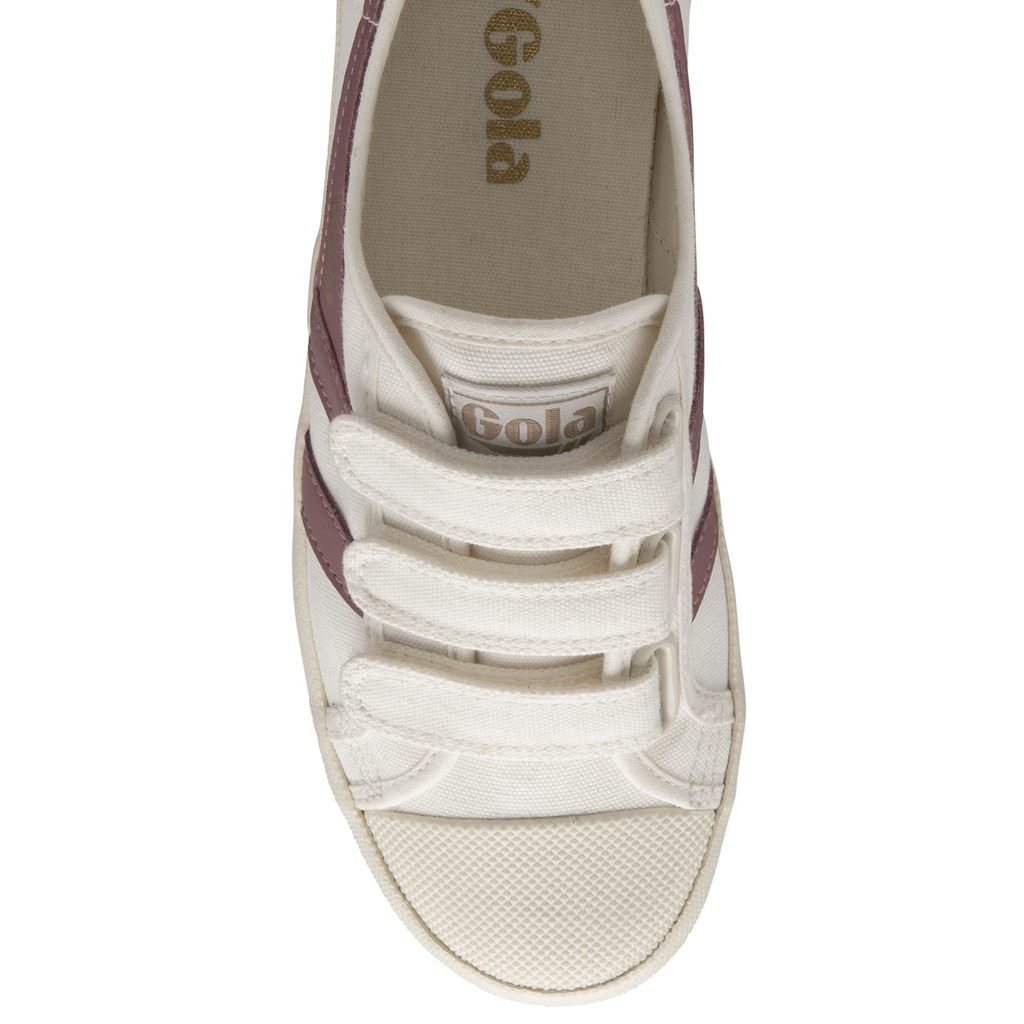 Gola Vegan Classics Coaster Strap Sneakers Wit Roze Nederland | 125-BFOGUN