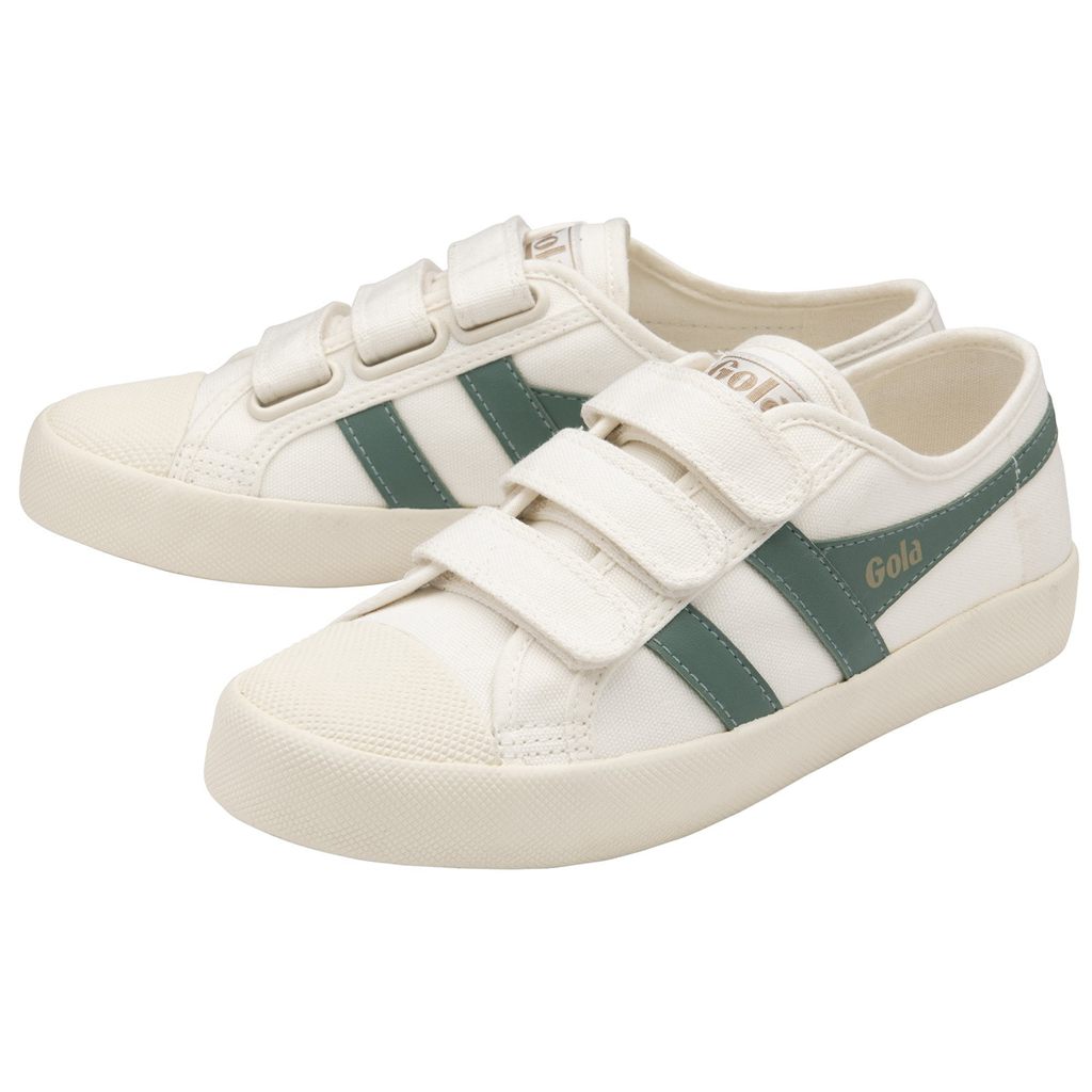 Gola Vegan Classics Coaster Strap Sneakers Wit Groen Nederland | 630-KJYPGH