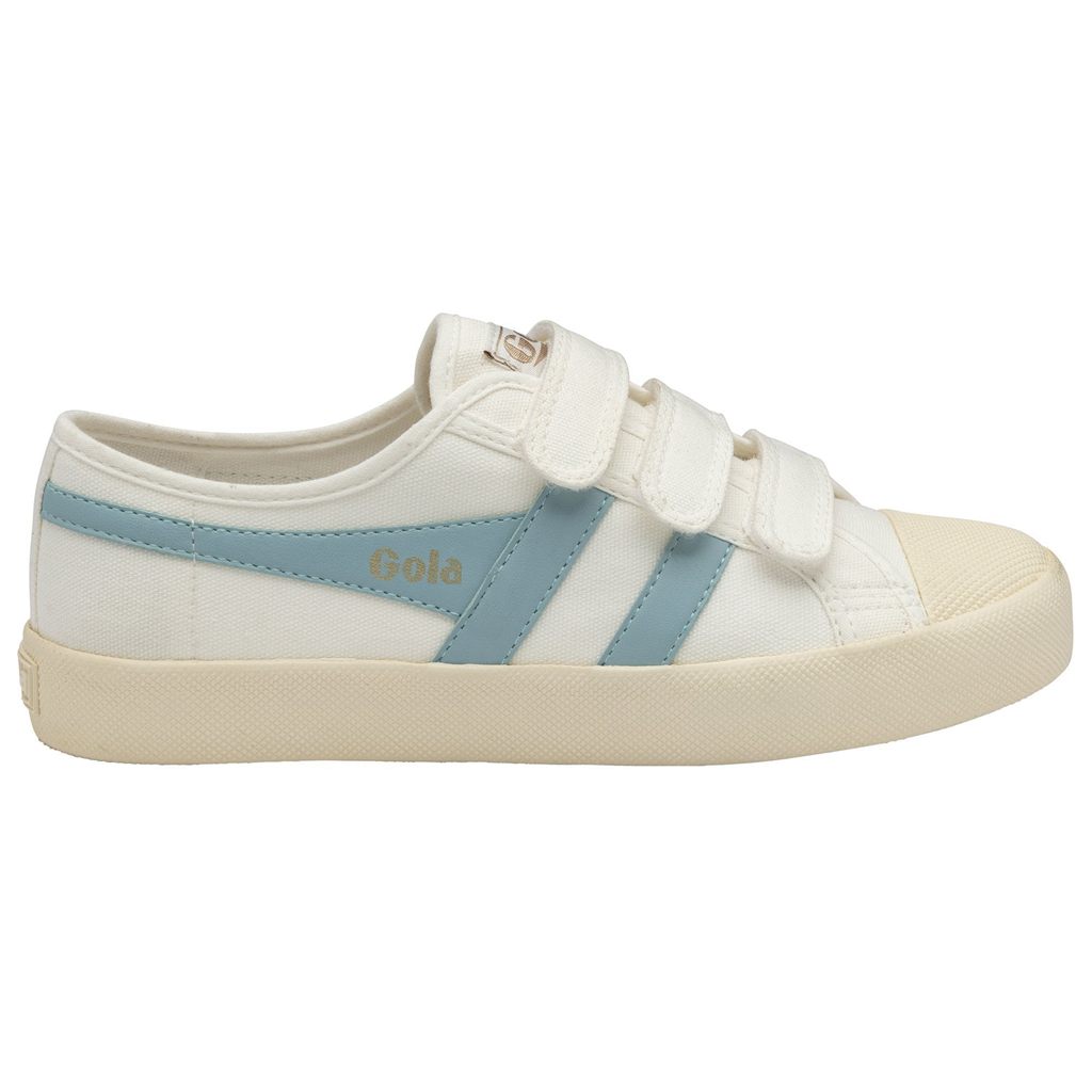 Gola Vegan Classics Coaster Strap Sneakers Wit Blauw Nederland | 341-PWKIZJ