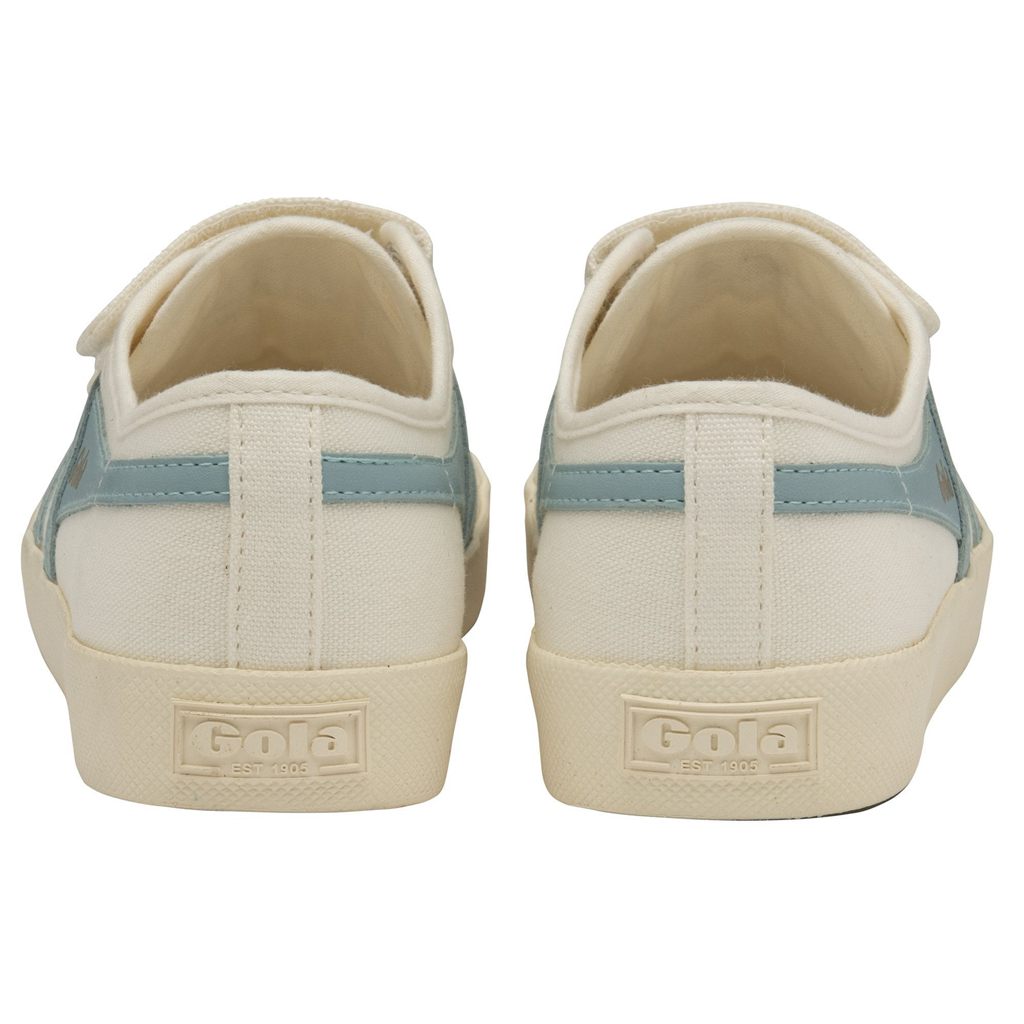 Gola Vegan Classics Coaster Strap Sneakers Wit Blauw Nederland | 341-PWKIZJ