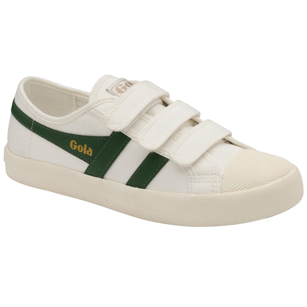 Gola Vegan Classics Coaster Strap Sneakers Wit Donkergroen Nederland | 354-KAIXBU