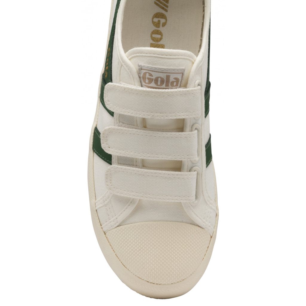Gola Vegan Classics Coaster Strap Sneakers Wit Donkergroen Nederland | 354-KAIXBU