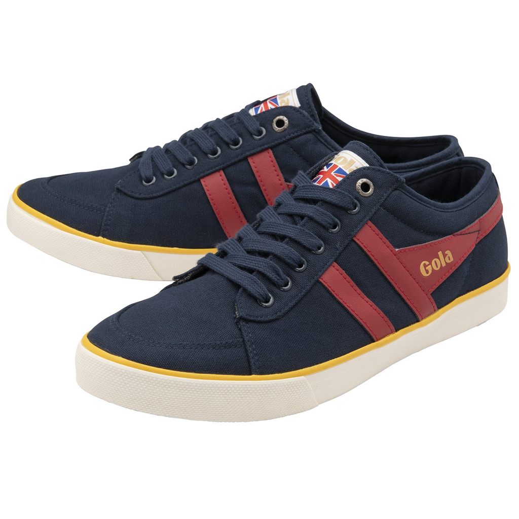 Gola Vegan Classics Comet Plimsoll Sneakers Donkerblauw Dieprood Nederland | 475-XEPOTL